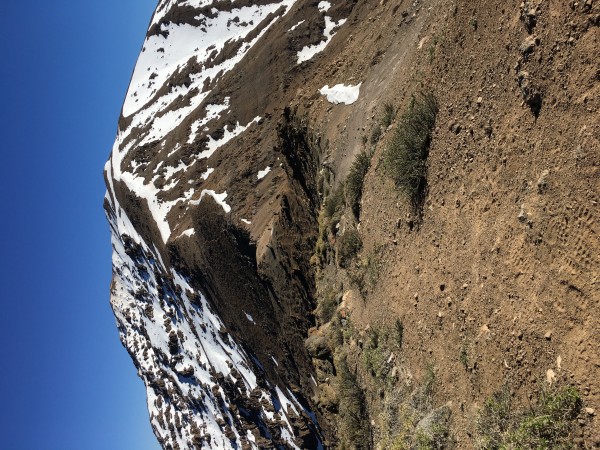 Cara Sur por la Quebrada de La Pichoga
