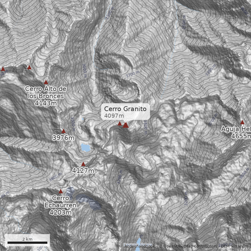 Mapa Cerro Granito
