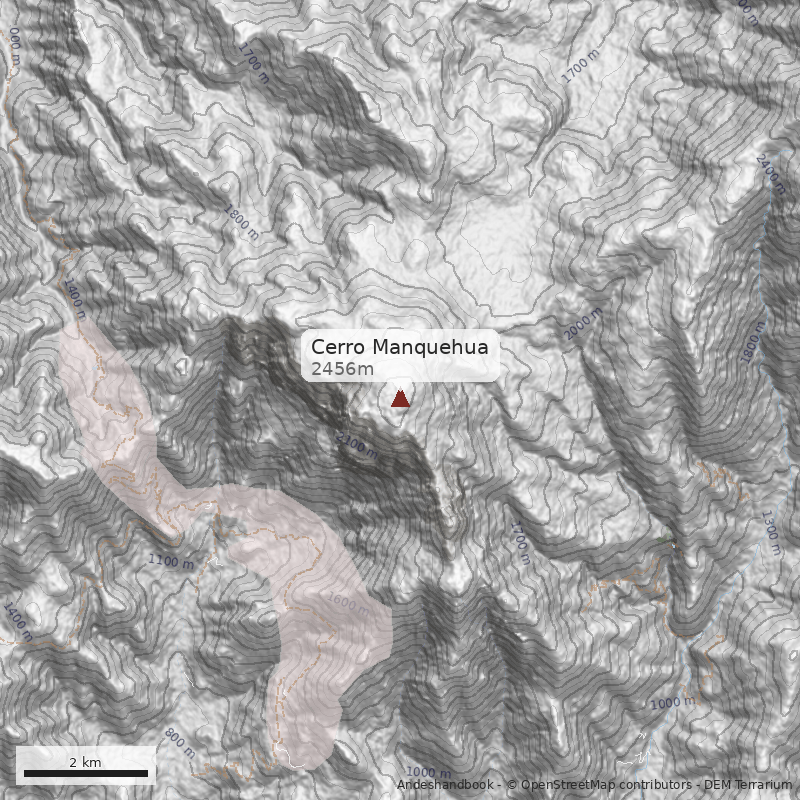 Mapa Cerro Manquehua