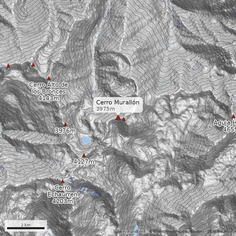 Mapa Cerro Murallón