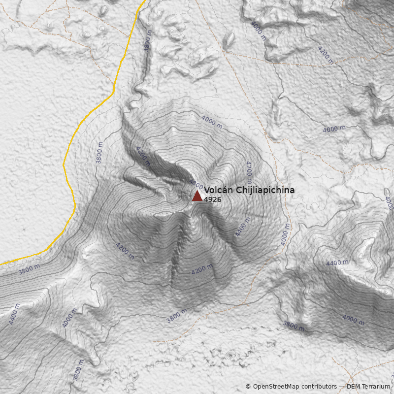 Mapa Volcán Chijliapichina