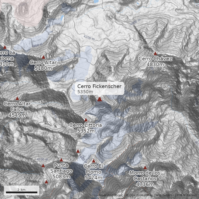 Mapa Cerro Fickenscher