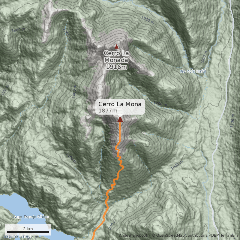 Mapa Cerro La Mona