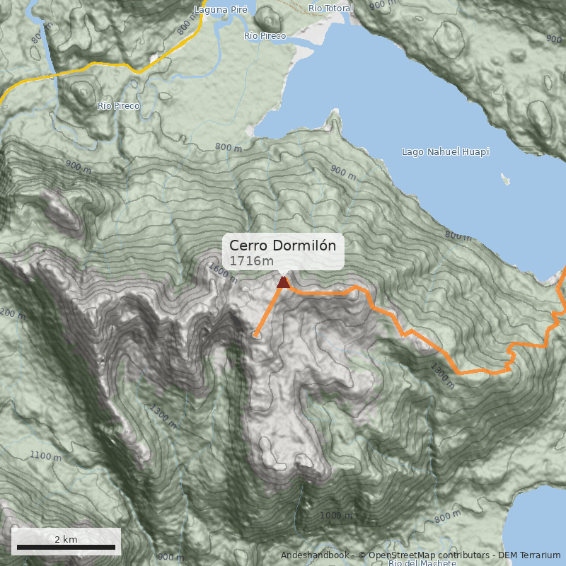Mapa Cerro Dormilón