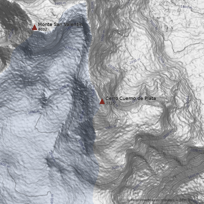 Mapa Cerro Cuerno de Plata 