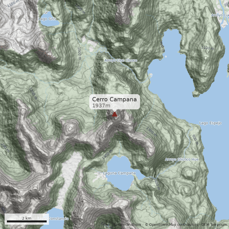 Mapa Cerro Campana