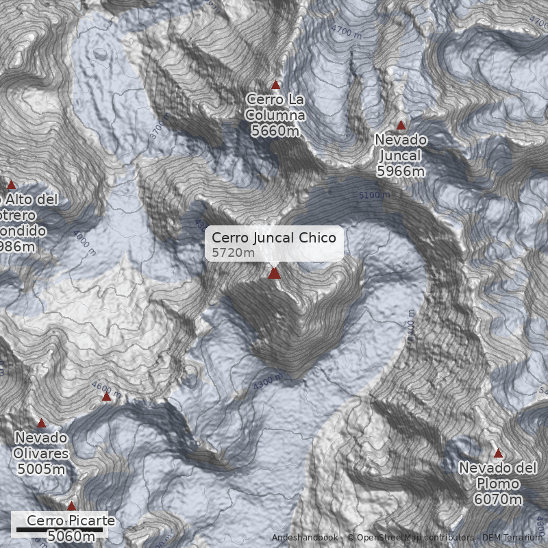 Mapa Cerro Juncal Chico