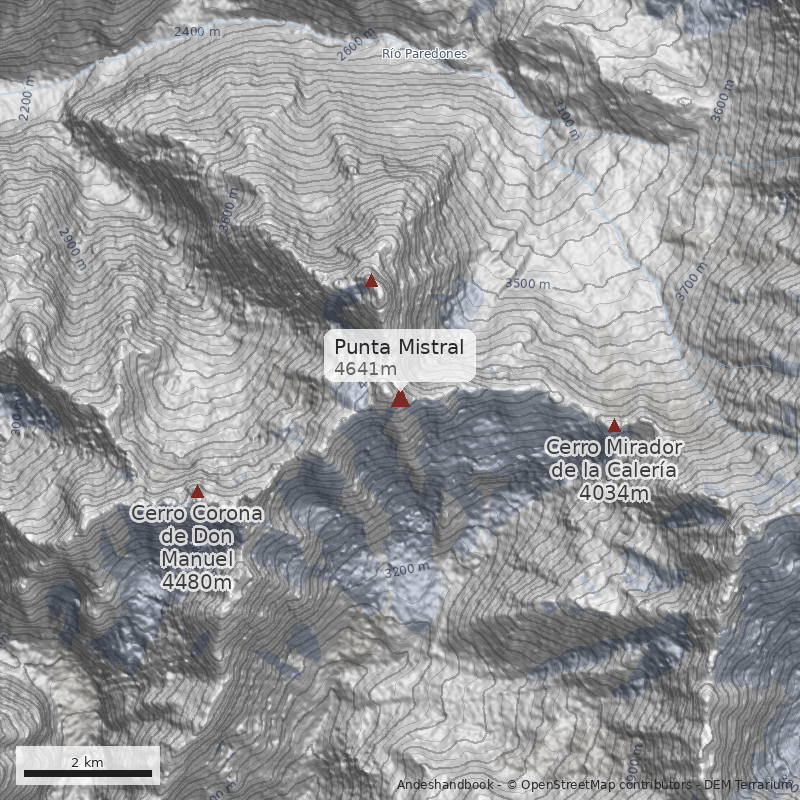 Mapa Punta Mistral