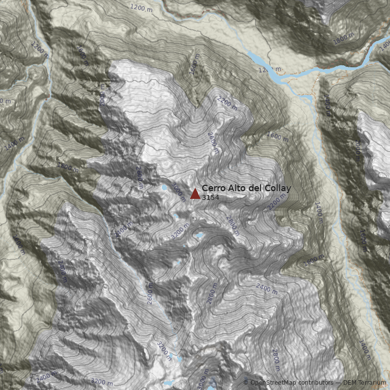 Mapa Cerro Alto del Collay