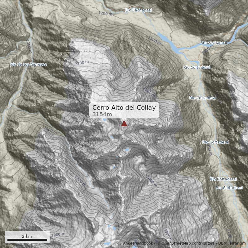 Mapa Cerro Alto del Collay