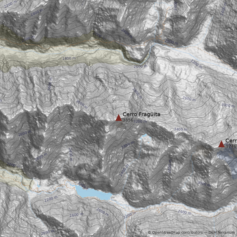 Mapa Cerro Fragüita