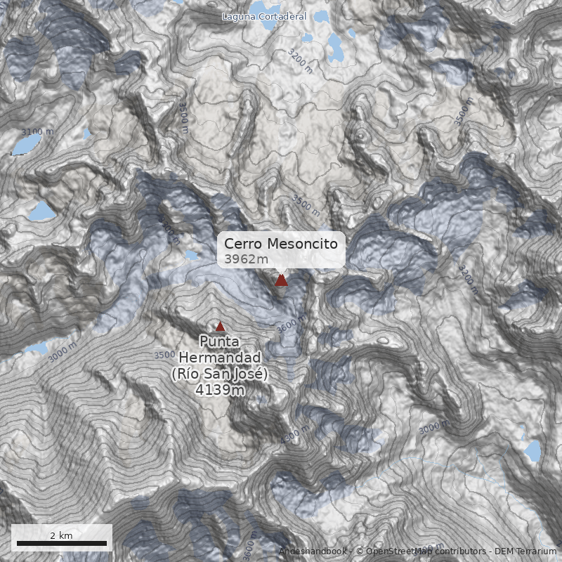 Mapa Cerro Mesoncito