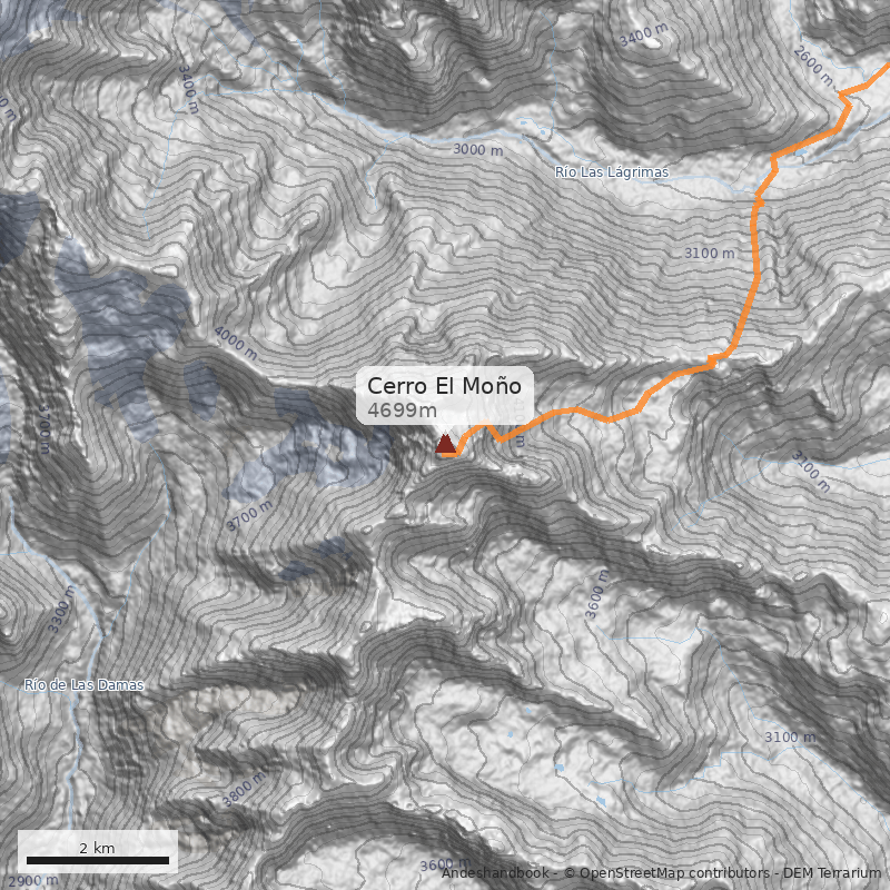 Mapa Cerro El Moño