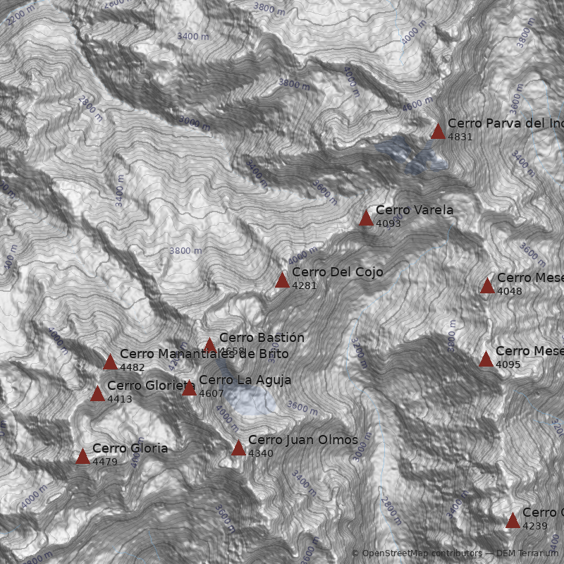 Mapa Cerro Del Cojo