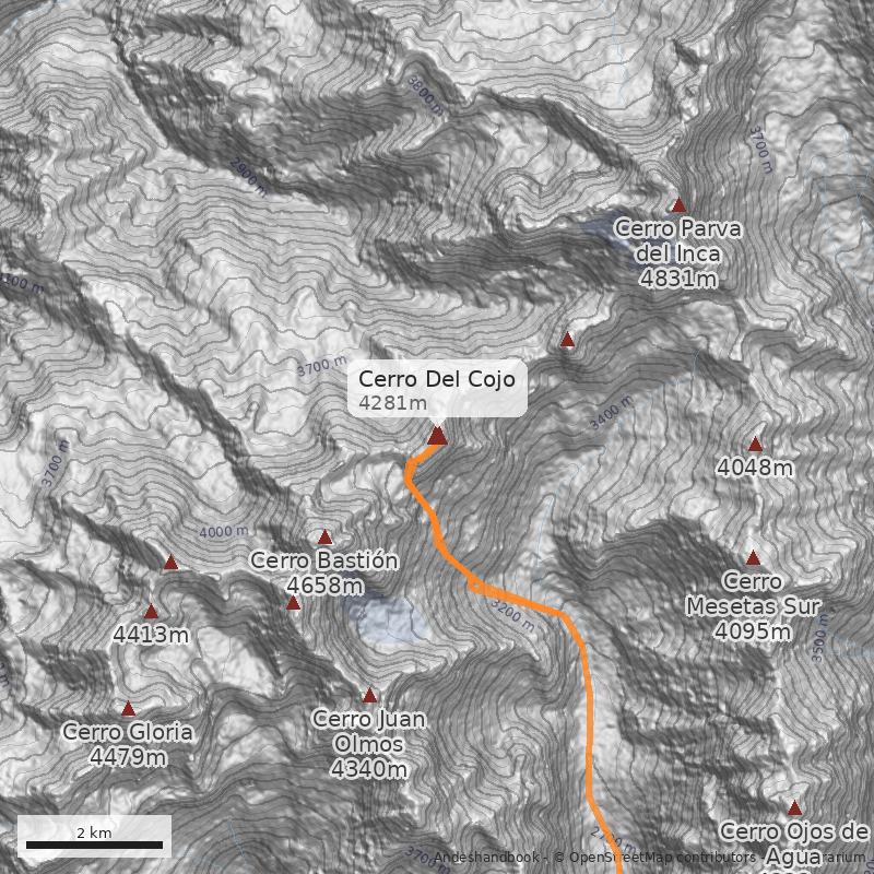 Mapa Cerro Del Cojo