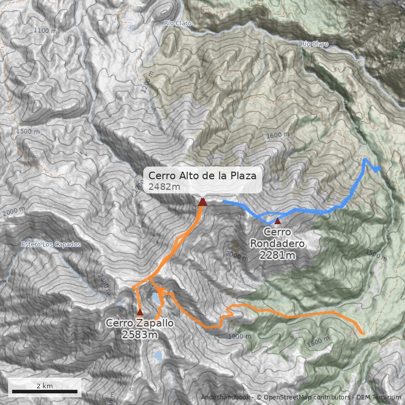 Mapa Cerro Alto de la Plaza
