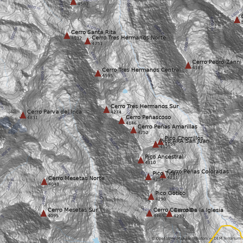 Mapa Cerro Peñascoso