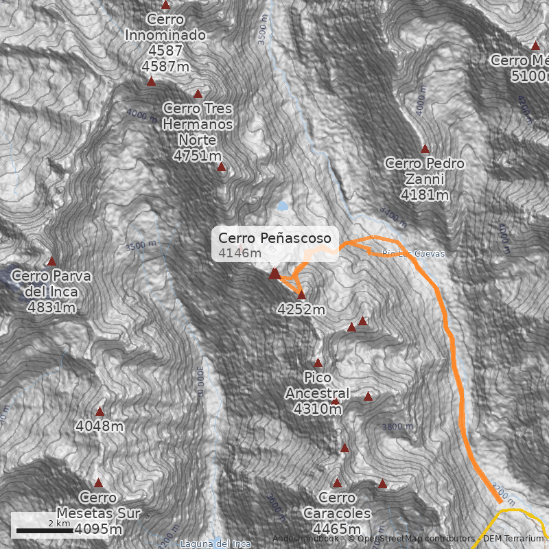 Mapa Cerro Peñascoso