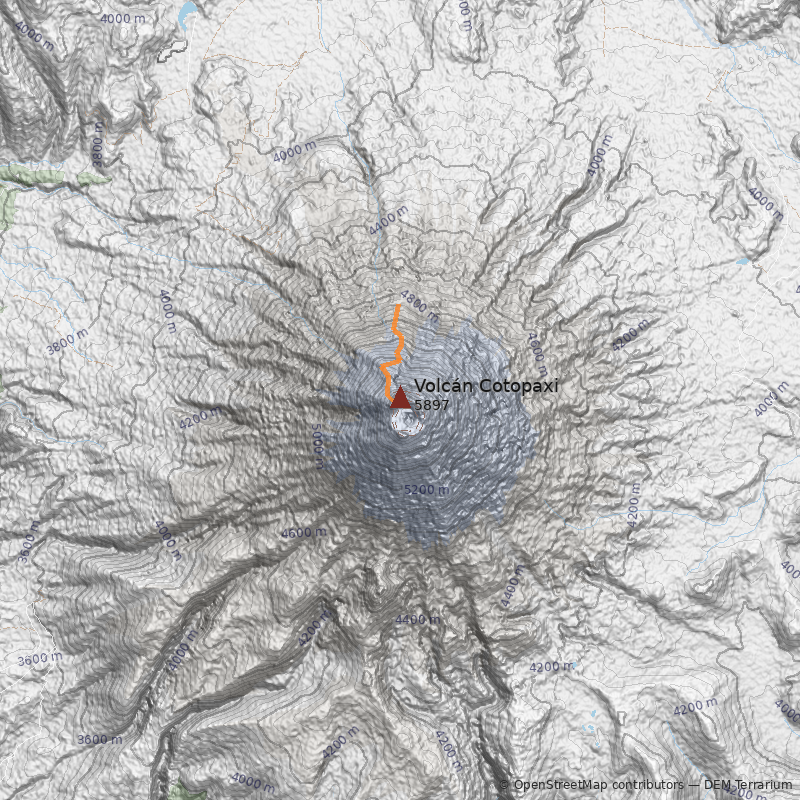 Mapa Normal, cara Norte