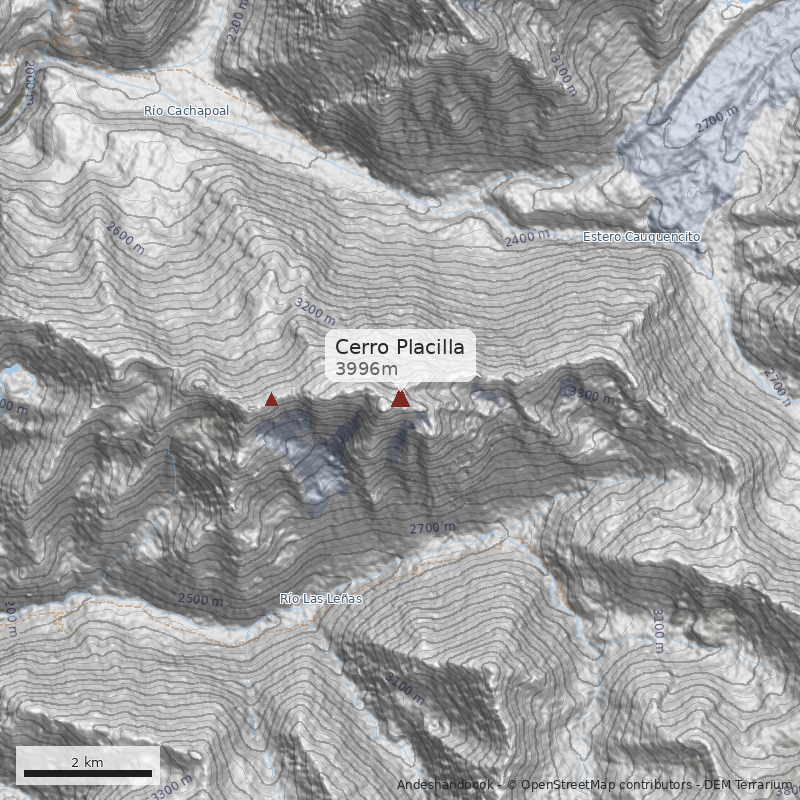 Mapa Cerro Placilla