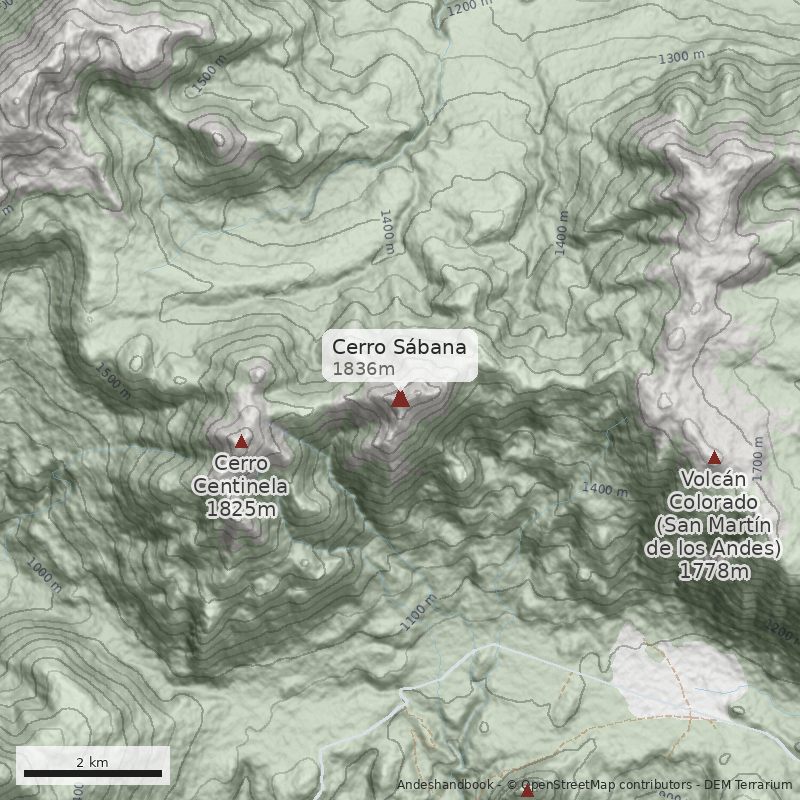 Mapa Cerro Sábana