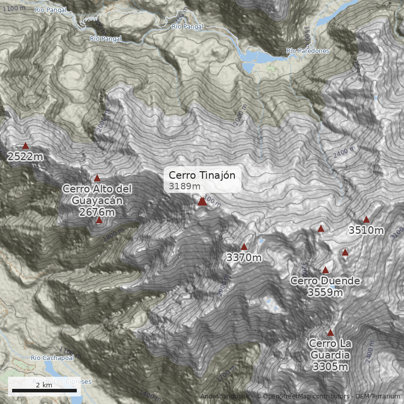 Mapa Cerro Tinajón