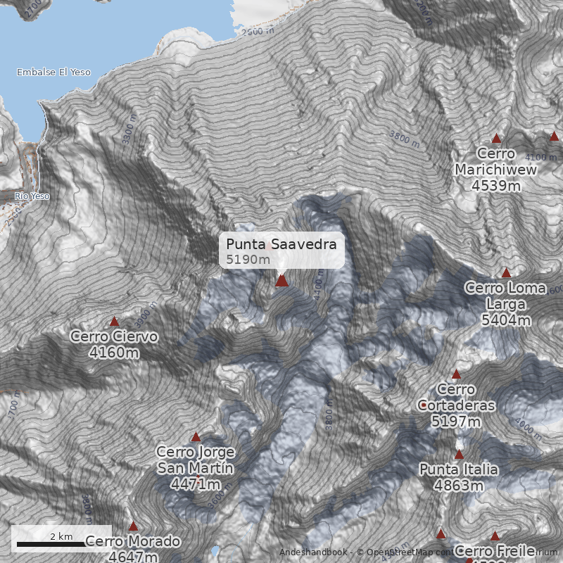 Mapa Punta Saavedra