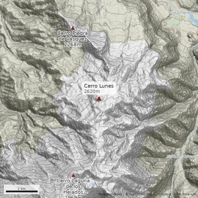 Mapa Cerro Lunes