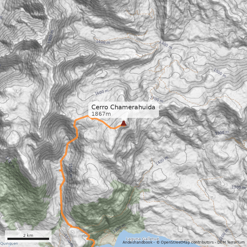 Mapa Cerro Chamerahuida