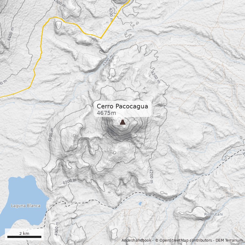 Mapa Cerro Pacocagua