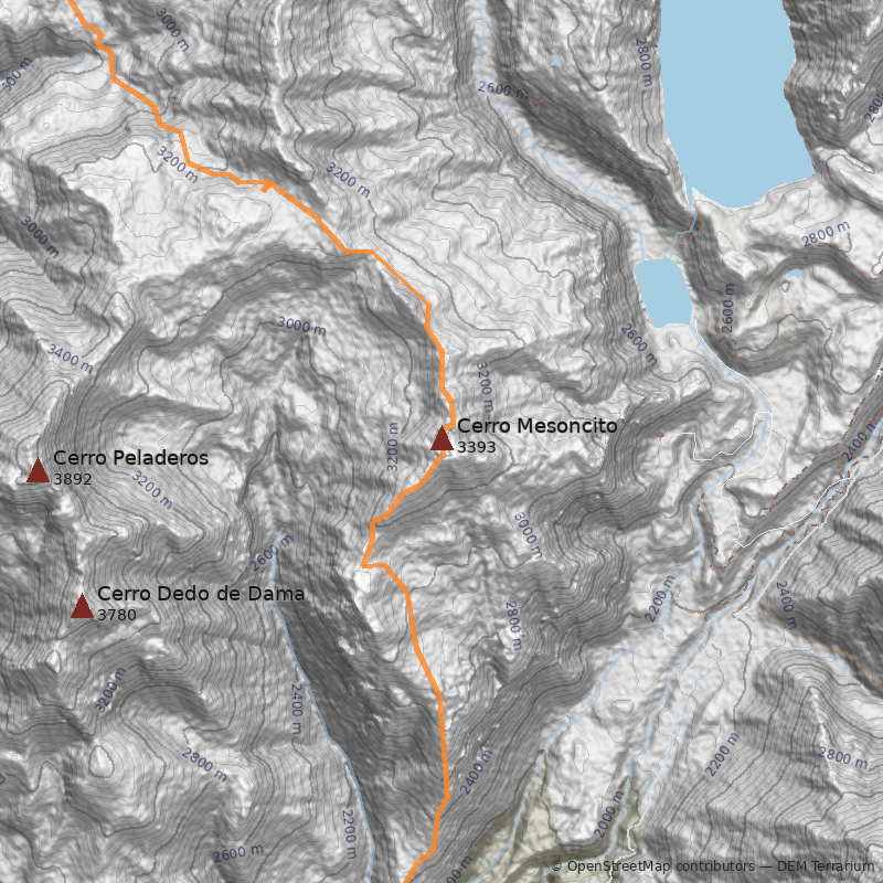 Mapa Cerro Mesoncito