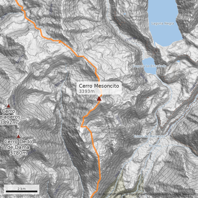 Mapa Cerro Mesoncito