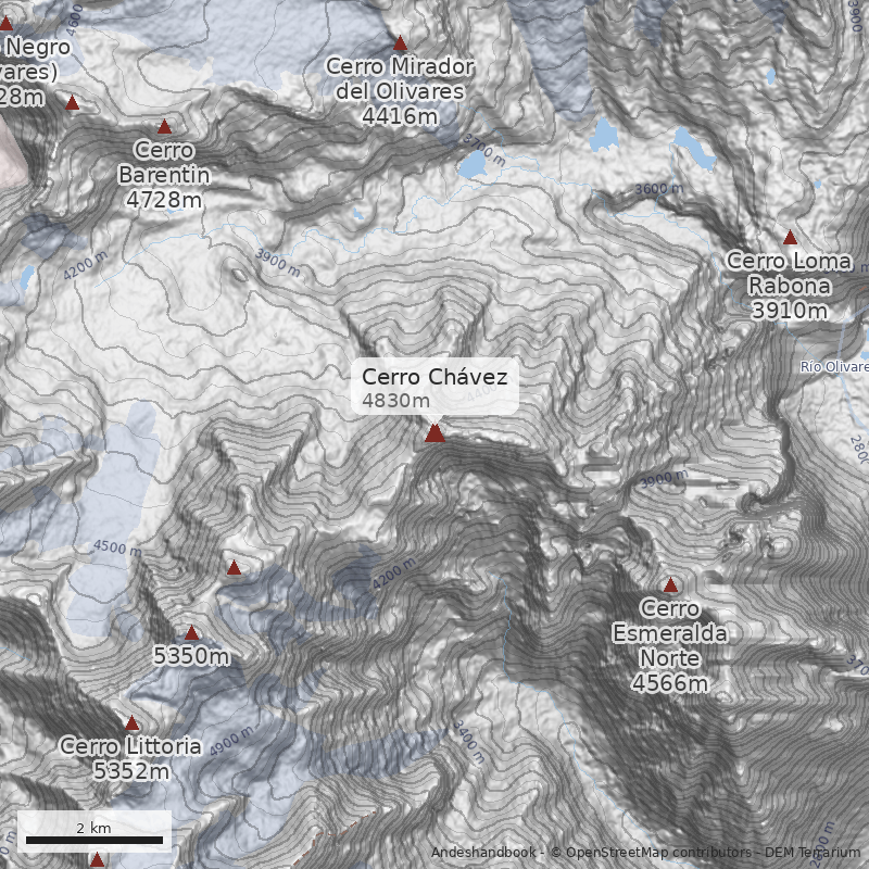 Mapa Cerro Chávez
