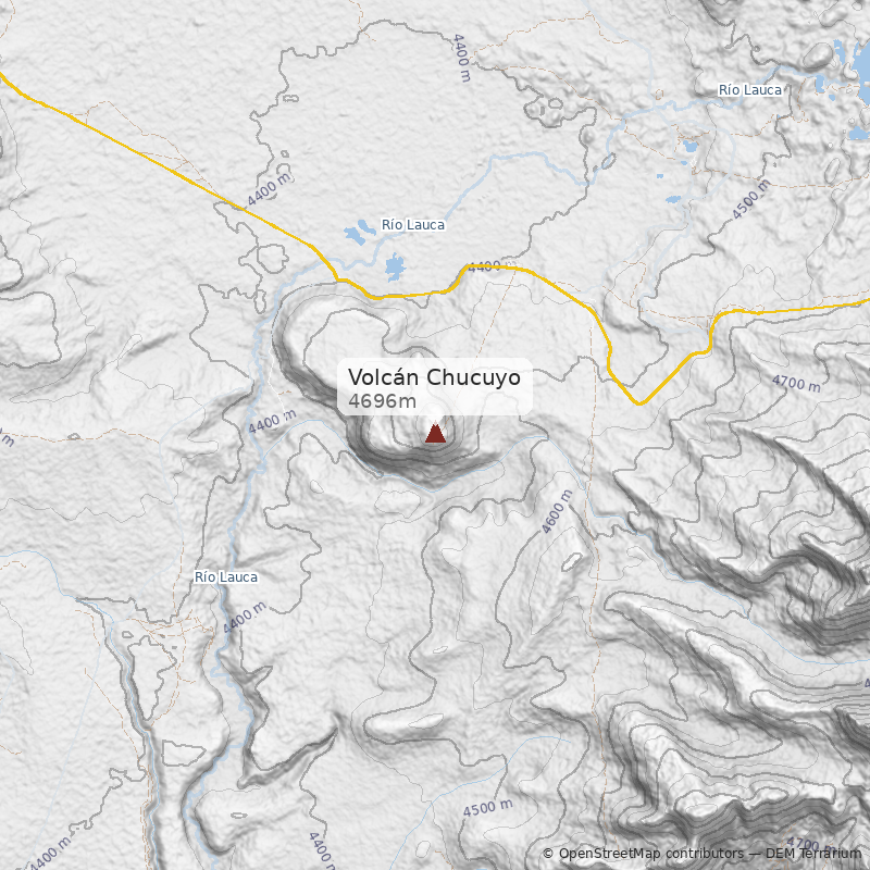 Mapa Volcán Chucuyo