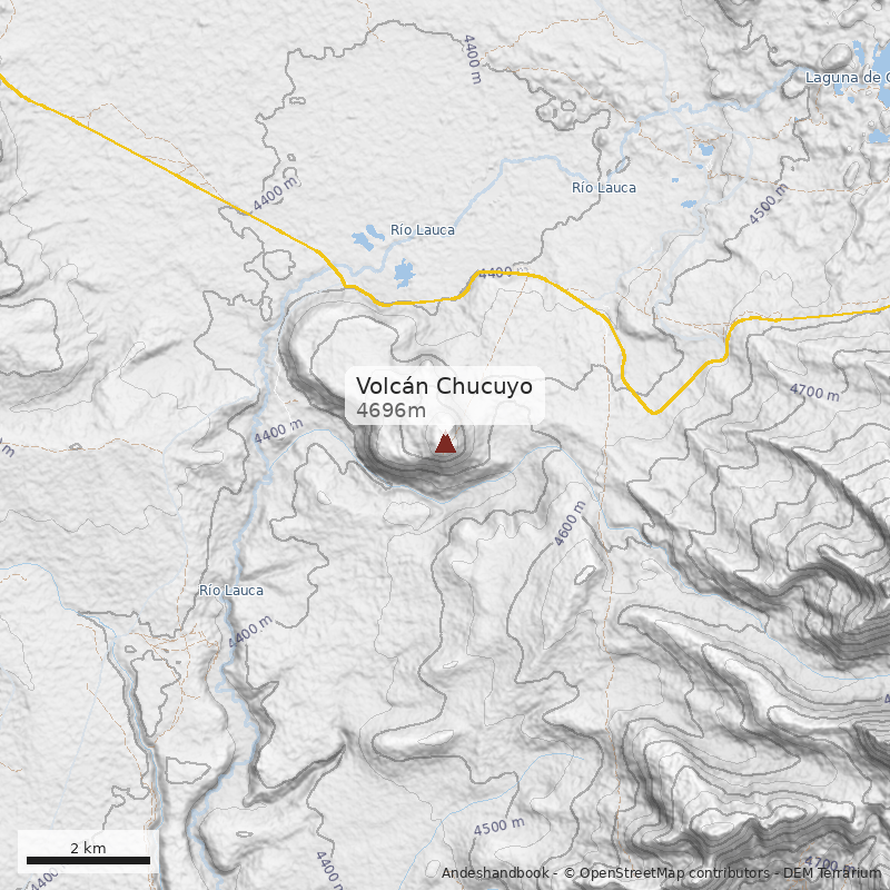 Mapa Volcán Chucuyo