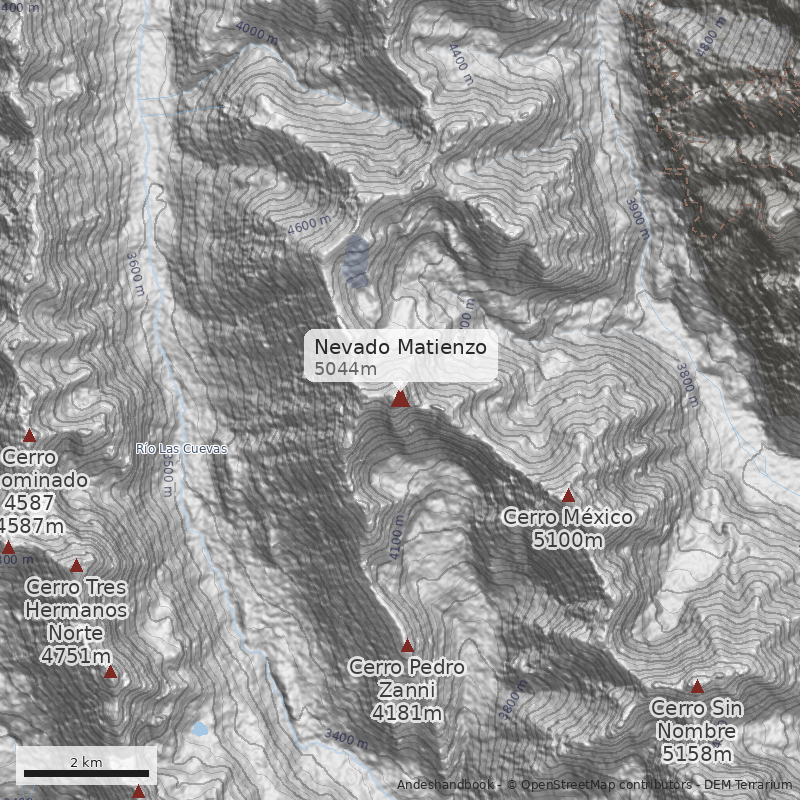 Mapa Nevado Matienzo