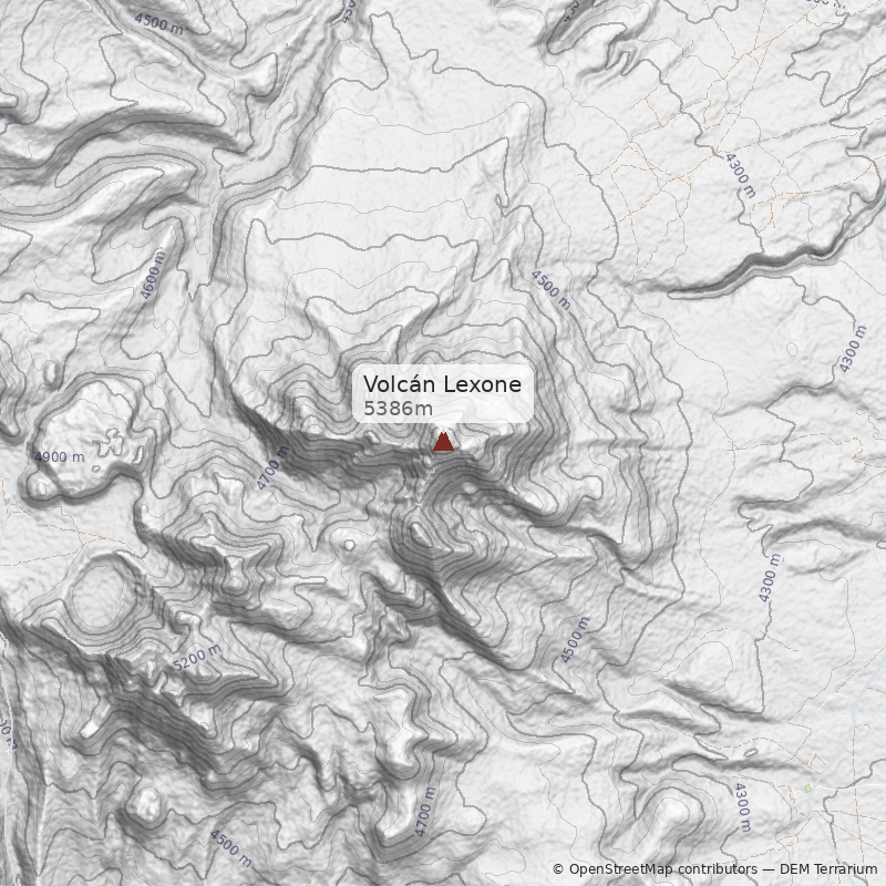 Mapa Volcán Lexone