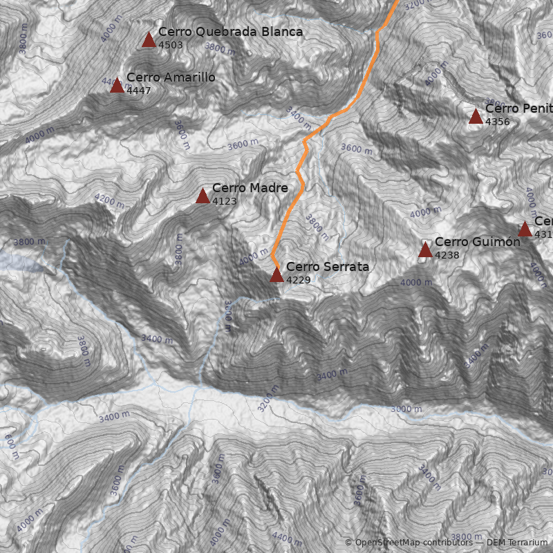 Mapa Cerro Serrata
