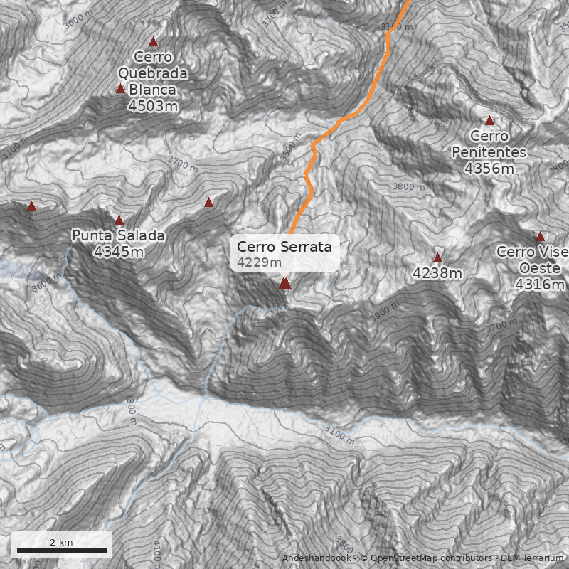 Mapa Cerro Serrata