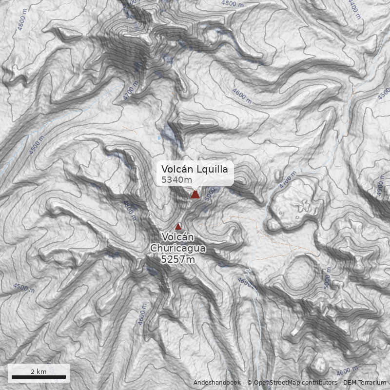 Mapa Volcán Lquilla