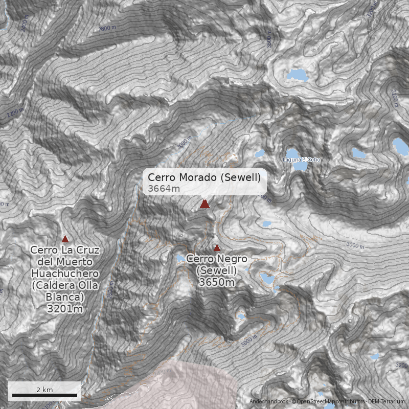 Mapa Cerro Morado (Sewell)
