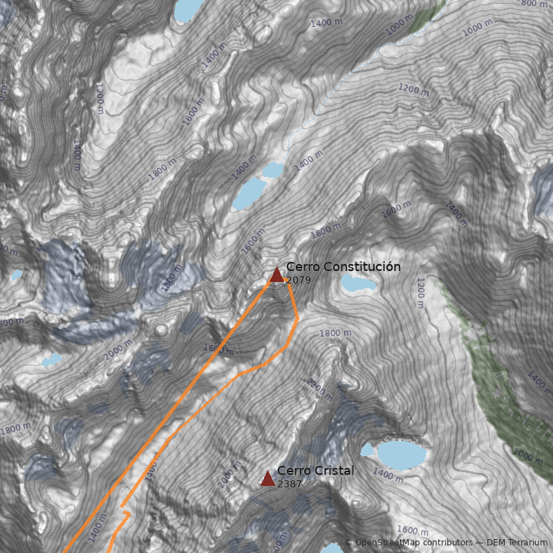 Mapa Cerro Constitución