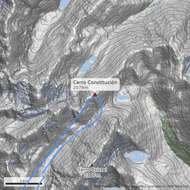 Mapa Cerro Constitución