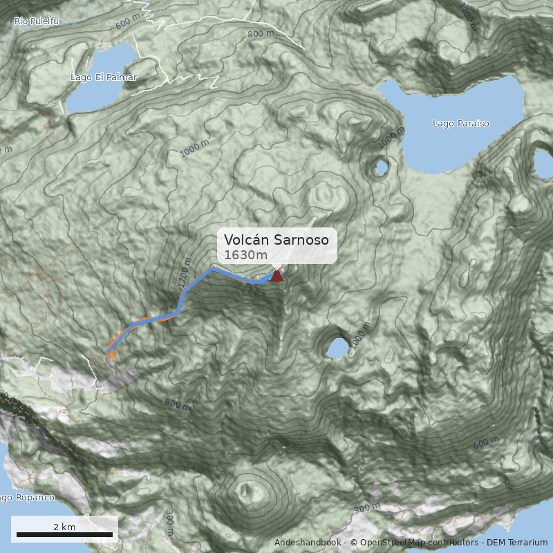 Mapa Volcán Sarnoso
