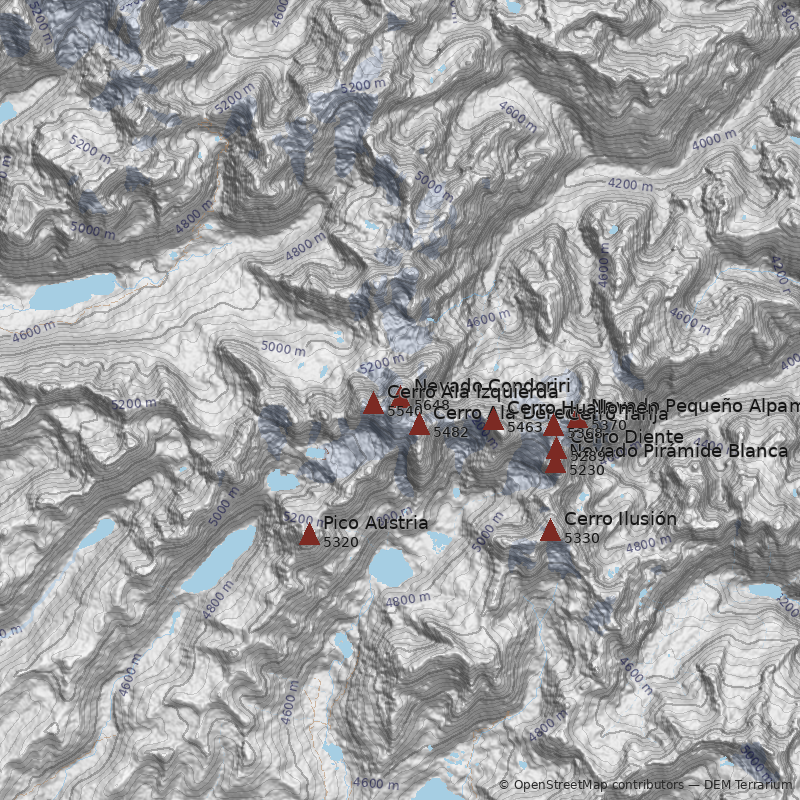 Mapa Arista Suroeste