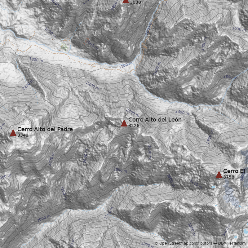 Mapa Cerro Alto del León 
