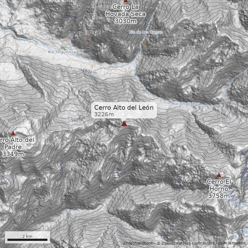 Mapa Cerro Alto del León 