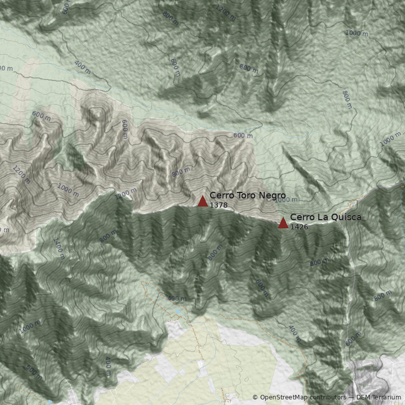 Mapa Cerro Toro Negro