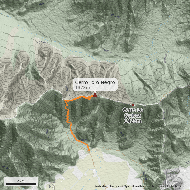Mapa Cerro Toro Negro