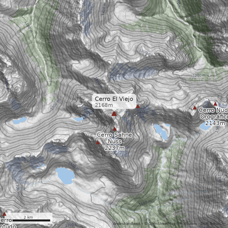 Mapa Cerro El Viejo